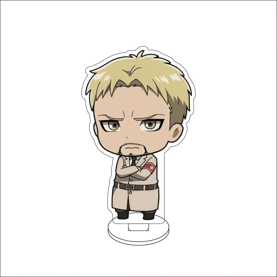 10CM Anime Attack on Titan Eren Jaeger Hange Zoë Mikasa Ackerman Armin Arlert Cos Acrylic Figure Stand Cute Gifts Ornaments