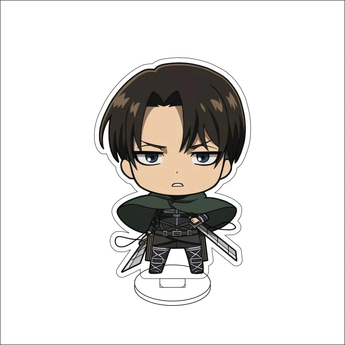 10CM Anime Attack on Titan Eren Jaeger Hange Zoë Mikasa Ackerman Armin Arlert Cos Acrylic Figure Stand Cute Gifts Ornaments